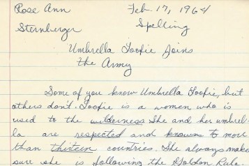 Umbrella Loofie Joins the Army, heading etc